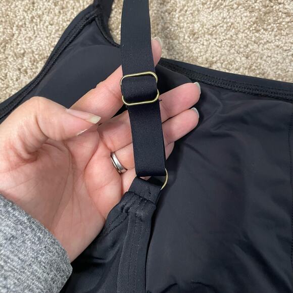 Andie Swim The Laguna One Piece Swimsuit Black Size XXXL NWT Beach Minimalist - Picture 5 of 11